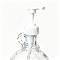 Vente en gros de growlers en verre de 2000 ml, style California, avec pompe distributrice pour lessive et savon de salle de bain