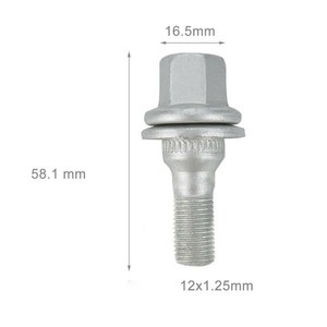 Tuercas de rueda para Peugeot 2008 301 307 308 308S 408 5008, tornillos de rueda de acero plateados, piezas de repuesto - Product Image 3