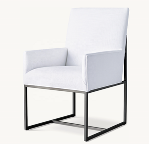 <span class=keywords><strong>GRANNT</strong></span> Posmoderno Interior Cocina Comedor Conjunto Hotel Restaurante Banquete Comedor Sillón de comedor de tela de acero inoxidable - Product Image 4