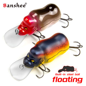 Desain baru umpan pancing spesies ikan muara bionik gorila Fat Wobblers Square Bill Floating Rattle 3D mata Bass Crankbait umpan - Product Image 3