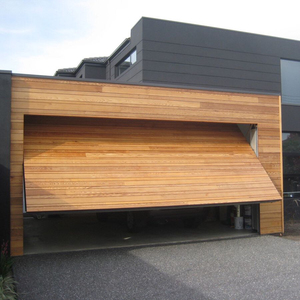 <span class=keywords><strong>Porte</strong></span> de <span class=keywords><strong>garage</strong></span> moderne en acier noir coupe-vent finition villa avec design en polymère et panneau à bascule - Product Image 3