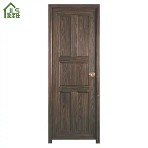 ประตูไม้พีวีซีประตูภายในใช้สำหรับห้องนอนที่มีการออกแบบที่หรูหรา