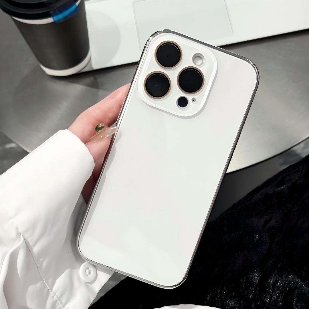 White [Silver Logo, Electroplated Glossy Glass]