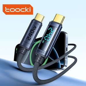 Câble Type-C haute puissance Toocki 240W Sortie maximale Coque en alliage d'aluminium 30000+ Tests de flexion pour ordinateur portable - Product Image 1