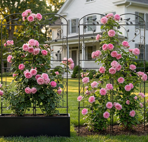Lot <span class=keywords><strong>de</strong></span> 2 treillis <span class=keywords><strong>de</strong></span> jardin verticaux en métal pour la surveillance <span class=keywords><strong>de</strong></span> la <span class=keywords><strong>santé</strong></span> des plantes, pour murs <span class=keywords><strong>de</strong></span> jardin, murs <span class=keywords><strong>de</strong></span> garage et murs vides - Product Image 4