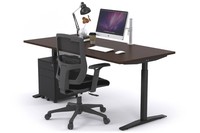 Bureau électrique moderne réglable en hauteur, deux moteurs, construction en acier inoxydable, design intelligent de luxe pour usage domestique et commercial - OEM