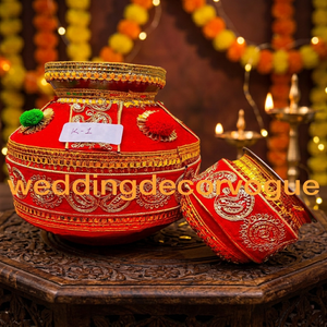 Wedding Colorful Decorative Pots Designs Wedding Pots Indian Wedding Pots /Matka From India - Product Image 4