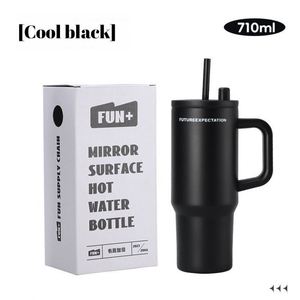 Vaso de Café Personalizado Ice Bully, Vaso para Bebidas Frías de Acero Inoxidable 304 con Pajita - Product Image 3