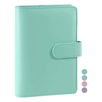 A6 PU Leder Notebook 6 Runde Magnets chn allen ring Mini Binder Planer Journal Binder Schul bedarf für Sphädentisch