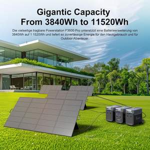 Fossibot F3600Pro  สถานีพลังงานสำรองแบบพกพาสำหรับตั้งแคมป์ ขยายความจุได้ ใช้ในบ้าน รถบ้าน อุตสาหกรรม แบตเตอรี่ LiFePO4 3840WH กำลังไฟ AC 3600W สำหรับกรณีฉุกเฉิน - Product Image 4