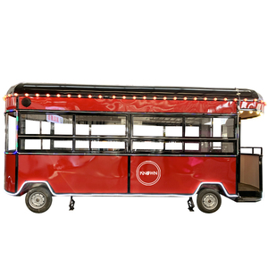 2025 chariot mobile de remorque de nourriture de camion de vente de crème glacée personnalisé avec kiosque de cuisine de rue de congélateur de réfrigérateur - Product Image 2
