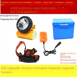 Tùy chỉnh kl5lm không dây LED có thể sạc lại khai thác mỏ đèn pha an toàn chống cháy nổ không thấm nước 200 giờ Chạy thời gian OEM IP68 cắm trại - Product Image 6