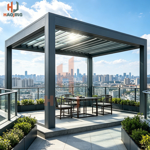 Kit de pergola moderne en aluminium sur mesure, cadre en alliage anti-corrosion, auvent résistant aux intempéries, espace de repas en plein air, espace de détente naturel - Product Image 6