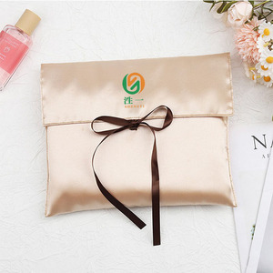 Bolsa de Almacenamiento de Cosméticos y Extensiones de Cabello con Logotipo Personalizado, Bolsa de Regalo de Seda de Lujo, Bolsa de Satén para Guardar Pelucas - Product Image 6