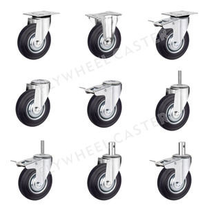 Langlebiges industrielles Gummi-Lenkrad in deutscher Qualität Verschiedene Größen 4-Zoll-Lenkrolle für schnelles Bewegen - Product Image 5