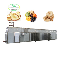 Hotsale Walley Industriële Dehydratatiemachine Gedroogd Fruit Groente Champignon Voedseldroger Stoomdroger 24.2kw Motor SUS304