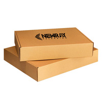Emballage en carton ondulé kraft personnalisé en gros pour le commerce électronique, impression offset, gaufrage pour chaussettes, boîte d'expédition en papier