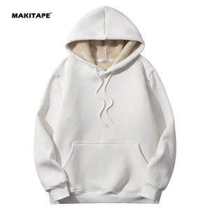 เสื้อฮู้ดดี้ผู้ชายผ้าขนแกะเชอร์ปาเนื้อหนา 550GSM รุ่น HG632 ปักลายหลากสีตามสั่ง ผ้าแคชเมียร์ - Product Image 2
