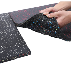 고품질 15mm 두께 헬스장 고무 바닥 매트 충격 흡수 탄성 타일 롤 정원용 방화 헬스장 바닥재 - Product Image 4