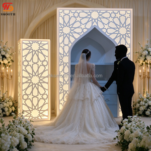 SMOOTH Factory Vente en gros personnalisée Arche lumineuse en PVC de style indien avec support pour la décoration d'événements de mariage - Product Image 1