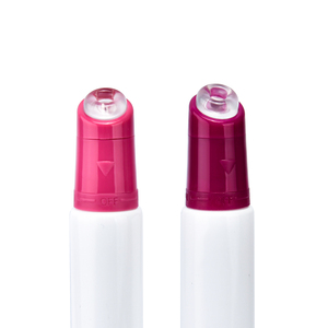 Envase de Plástico para Brillo Labial y Lápiz Labial con Extrusión de Aire y Logotipo Personalizado, Tubo de Embalaje Cosmético con Aplicador de Silicona Blanca - Product Image 4
