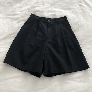 Women's High Waisted Wide Leg Cotton Linen Shorts Casual Summer Style Black Khaki Heather Dark Green - Product Image 1