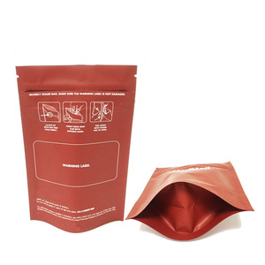 Custom opaco pizzico n scivolo bambino pianura resistente biodegradabili mylar di uscita sacchetti di tenuta sacchetto di plastica medica - Product Image 4