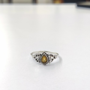 แหวนซิทริน เงินแท้ 925 แหวนพลอยซิทริน งานแฮนด์เมด คอลเลคชั่นแหวนสวย เครื่องประดับเงิน ราคาขายส่ง - Product Image 1