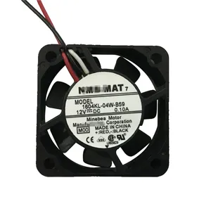 1604KL-04W-B59 12V 0.10A Originele Minebea 40X40X10Mm 4Cm Drie-Wire Speed Meten Cooling fan