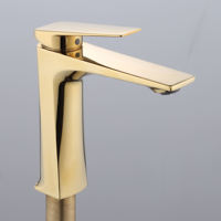 Robinet de lavabo moderne économique à vente directe d'usine, avec cartouche céramique, eau froide et chaude, en alliage de zinc