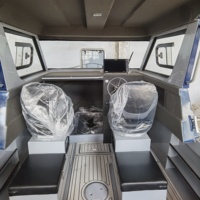 Bateau de pêche en aluminium avec cabine, design néo-zélandais 2023, 21 pieds/24,6 pieds, pour la pêche et les loisirs