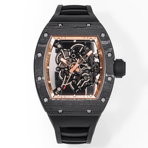 NEW Factory Upgrade the Integrated Movement RM055 Carbon Fiber case Shell 13.5mm Rubber Strap Men's Automatic <strong>Mechanical</strong> <strong>Watch</strong> - Product Image 2