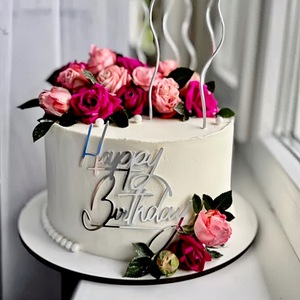 Décoration de gâteau d'anniversaire en acrylique, épaisseur 1,3 mm, largeur 9 cm, pour décorer les côtés des gâteaux d'anniversaire - Product Image 6