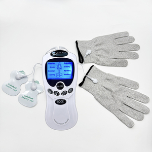 Produtos Quentes de 2025 Conjunto de Massageador <span class=keywords><strong>TENS</strong></span> Luvas de Fibra Prateada Condutiva Eletrodos para Pulso e Joelho Meias de Massagem Acessórios <span class=keywords><strong>TENS</strong></span> - Product Image 1