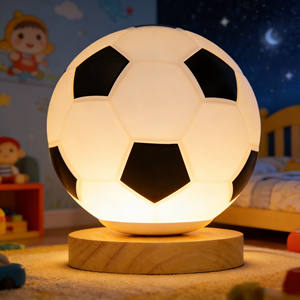 Lampe de chevet LED <span class=keywords><strong>UEFA</strong></span> <span class=keywords><strong>Euro</strong></span> haut de gamme en verre, lampe de table décorative rechargeable pour chambre, bureau et hôtel - Product Image 3