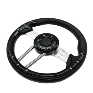 Personalizar color 13 pulgadas Negro PU Drift Golf Carrito Volante Barco Volante - Product Image 3