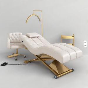 Lit de massage électrique pour salon de beauté, mobilier de salon moderne de luxe 2026 S, 1 moteur, table de beauté, chaise, lit de spa pour les cils - Product Image 1