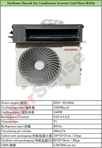 Aires Acondicionados por Conductos con Inversor de Ahorro de Energía, Frío/Calor, 220v R410A 12000BTU, Unidad de Aire Acondicionado Ecológica con Freón para Hogar y Hotel - Product Image 2