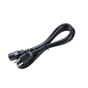 Cable de extensión de alimentación para monitor de PC, reemplazo de cable de alimentación para TV LCD, 18 AWG, estándar americano, 5 pies