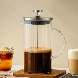 सीसिन नए उत्पादों स्पष्ट ग्लास कॉफी ब्रेवर फ्रैंच प्रेस बीपीए मुक्त टिकाऊ ग्लास कॉफी निर्माता - Product Image 3