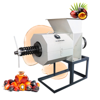 Hoge capaciteit 500kg/u palmolie-extractiemachine, semi-automatische pers van koolstofstaal