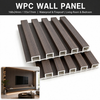 Panneaux muraux WPC légers à installation rapide pour revêtement intérieur – Idéaux pour la décoration de projets d'appartements et d'hôtels