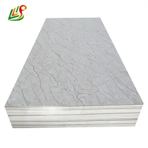 High glosy wooden design PVC marble panel UV panel