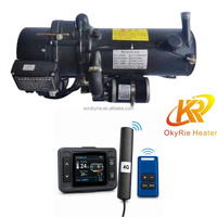 Chauffe-eau diesel 15KW 12V 24V avec télécommande et écran LCD pour bus moyen, camion lourd, réservoir – Direct Usine