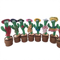 En gros, Peluche Cactus Mignonne Dansante, Chanteuse et Parlante, en Coton Rembourré, pour Enfants, Cadeau de Fête, 11-30cm