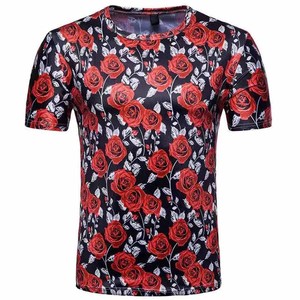 เสื้อยืดพิมพ์ลายแบบซับลิเมชั่นดีไซน์ใหม่สำหรับผู้ชาย พิมพ์ลายทั่วตัว พร้อมโลโก้ของคุณเอง - Product Image 1