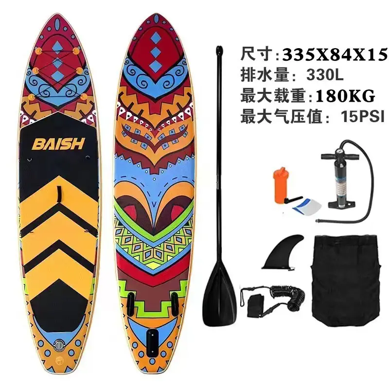 335*84*15cm Thiết kế phổ biến Inflatable mái chèo Hội Đồng Quản trị tiên tiến đứng mái chèo Hội Đồng Quản trị câu cá Kayak sản xuất sup Hội Đồng Quản Trị