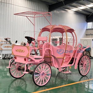 Electric Pumpkin Princess <b>Buggy</b> Wedding Wagon Horse Drawn Cart Cinderella Pumpkin Carriage for Sale - Product Image 4