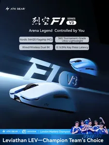 Mouse da Gaming Wireless ATK F1 V3 Ultimate 8K 2.4Ghz PAW3955Master 40000DPI 850IPS 75G 36g Latenza 0.174ms Dual LEV Co-Branded - Product Image 5
