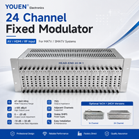Modulateur CATV fixe 24 canaux AV haute définition multimédia avec entrée RF pour système MATV SMATV